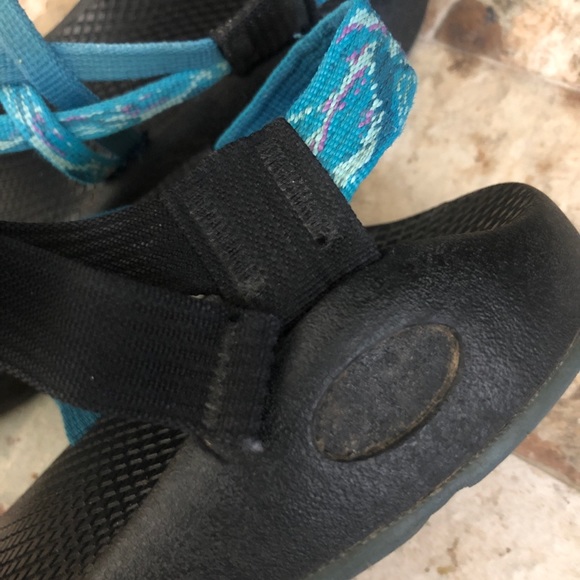 Chaco Womens Sandals size 5 Double Strappy No Toe Standard Width Vibram Sole - Picture 5 of 7